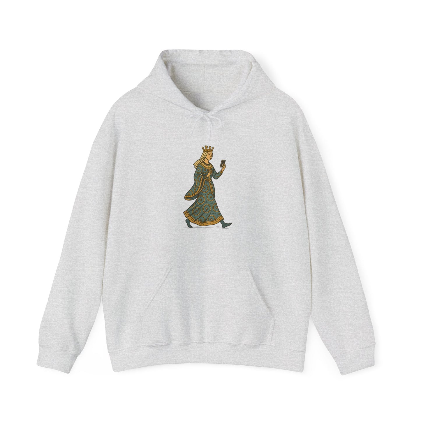 The Crowned Strutter – Medieval Couture on the Go - Cozy Unisex Hoodie