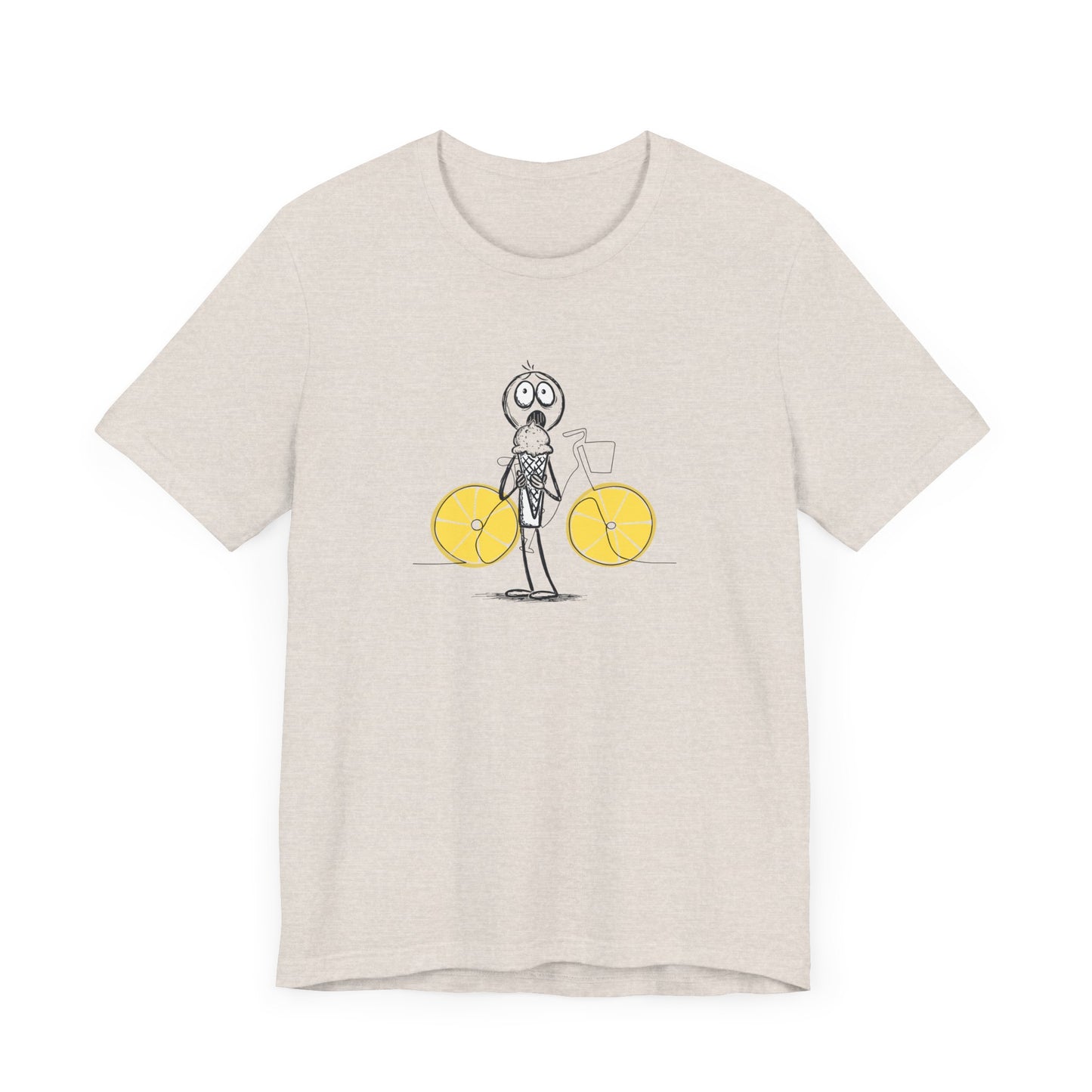 The Ice Cream Lover With Bike T-shirt