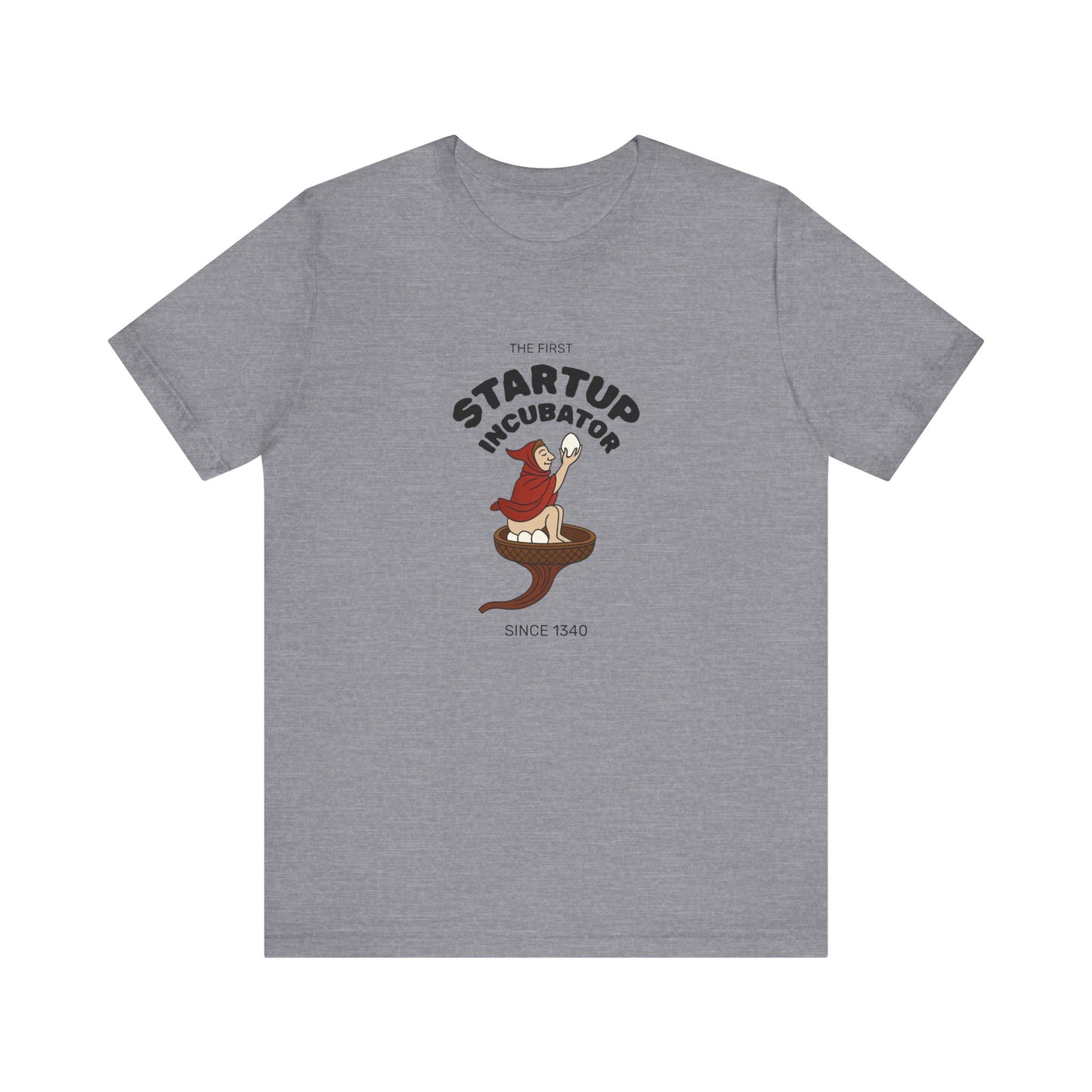 The Eggman Monk, The First Startup Incubator, Medieval Marginalia T-shirt