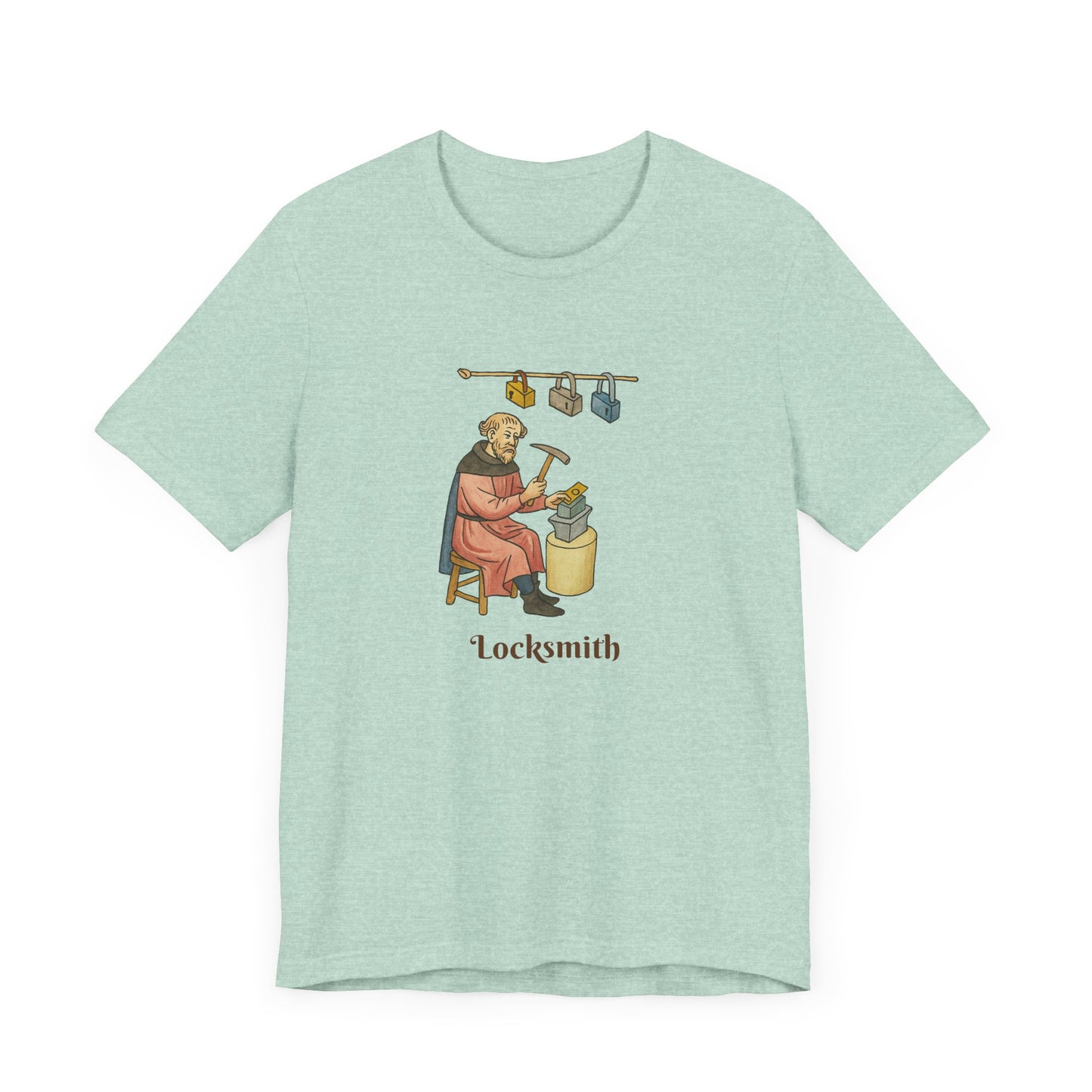 Medieval Career Series, The Locksmith Albrecht the Iron Guardian T-shirt