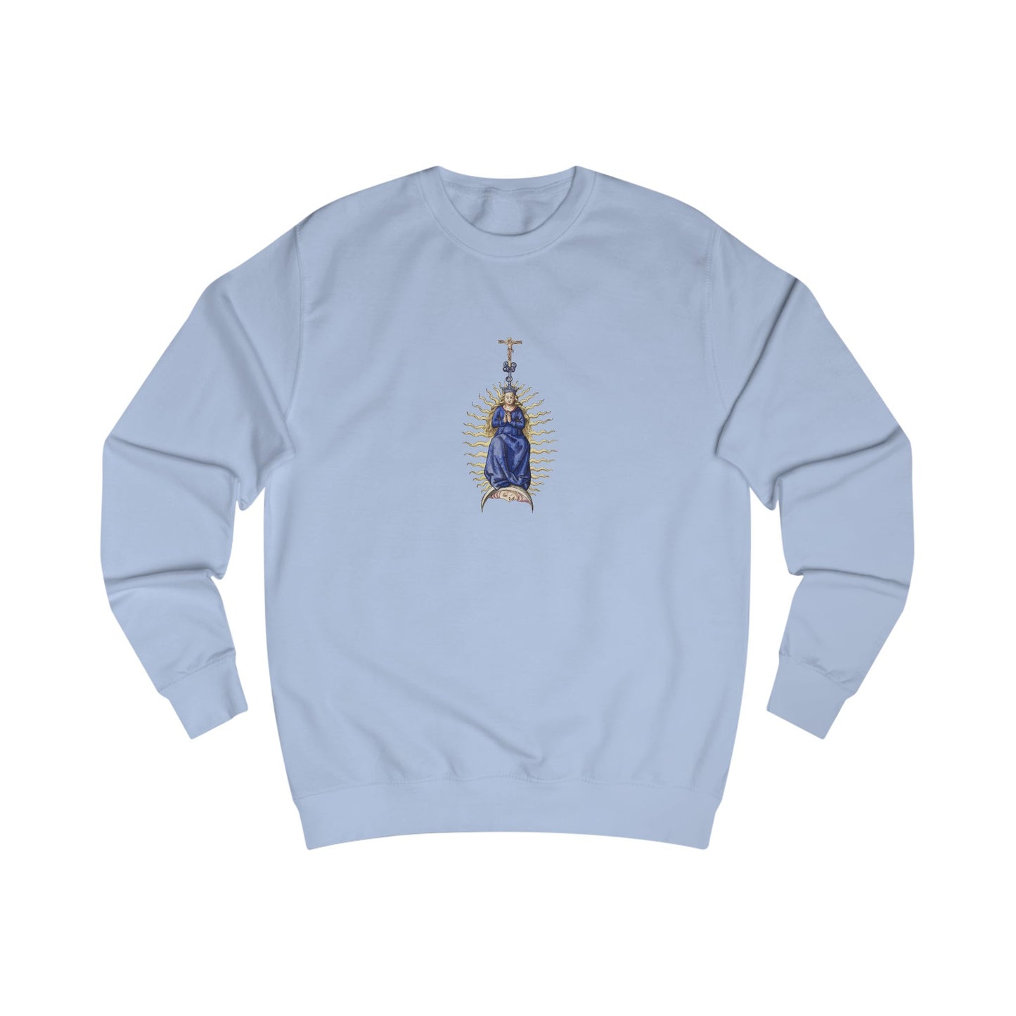 Spiritual Mary Graphic T-Shirt, Unisex Casual Sweatshirt