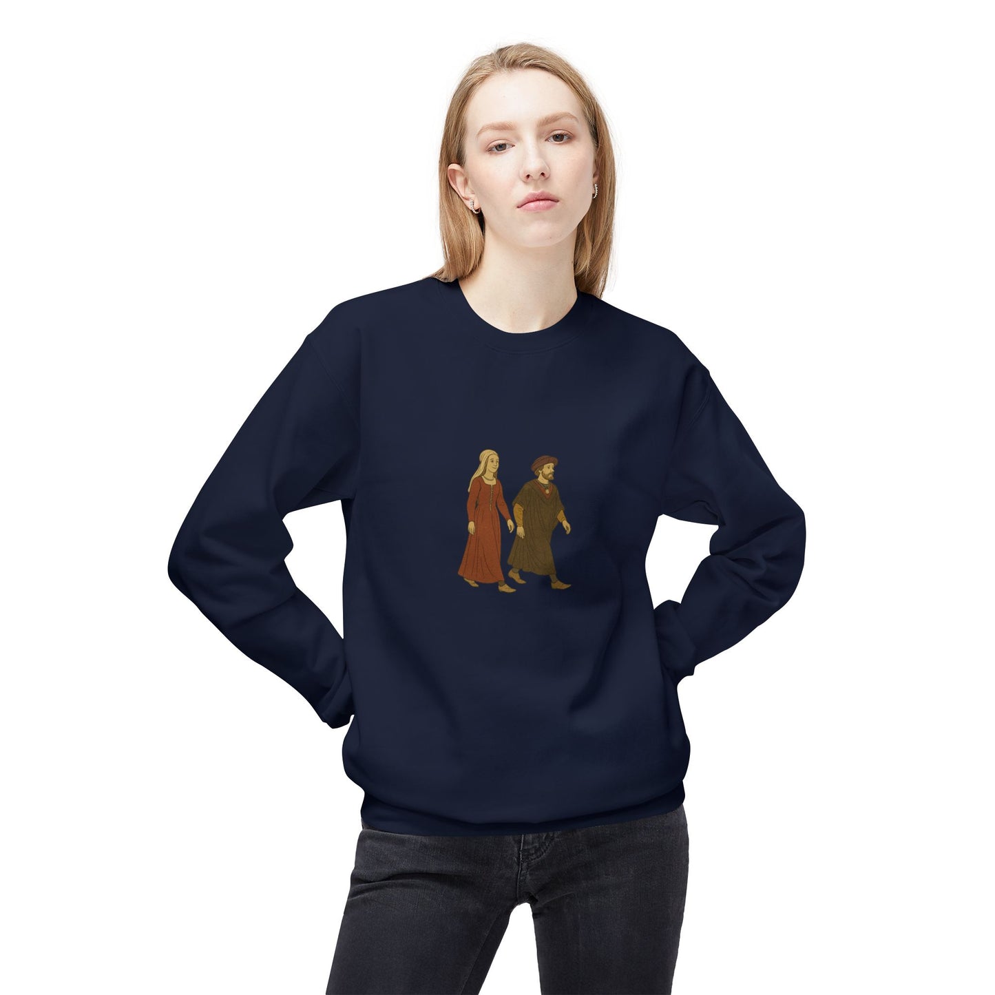 Hanseatic Art, Hansapäevad Medieval Couple Sweatshirt
