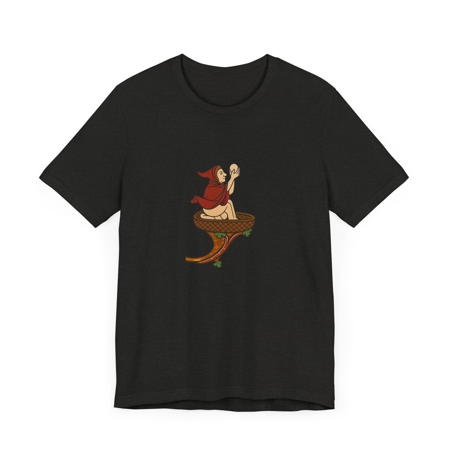 The Eggman Monk, Medieval Marginalia Print T-shirt