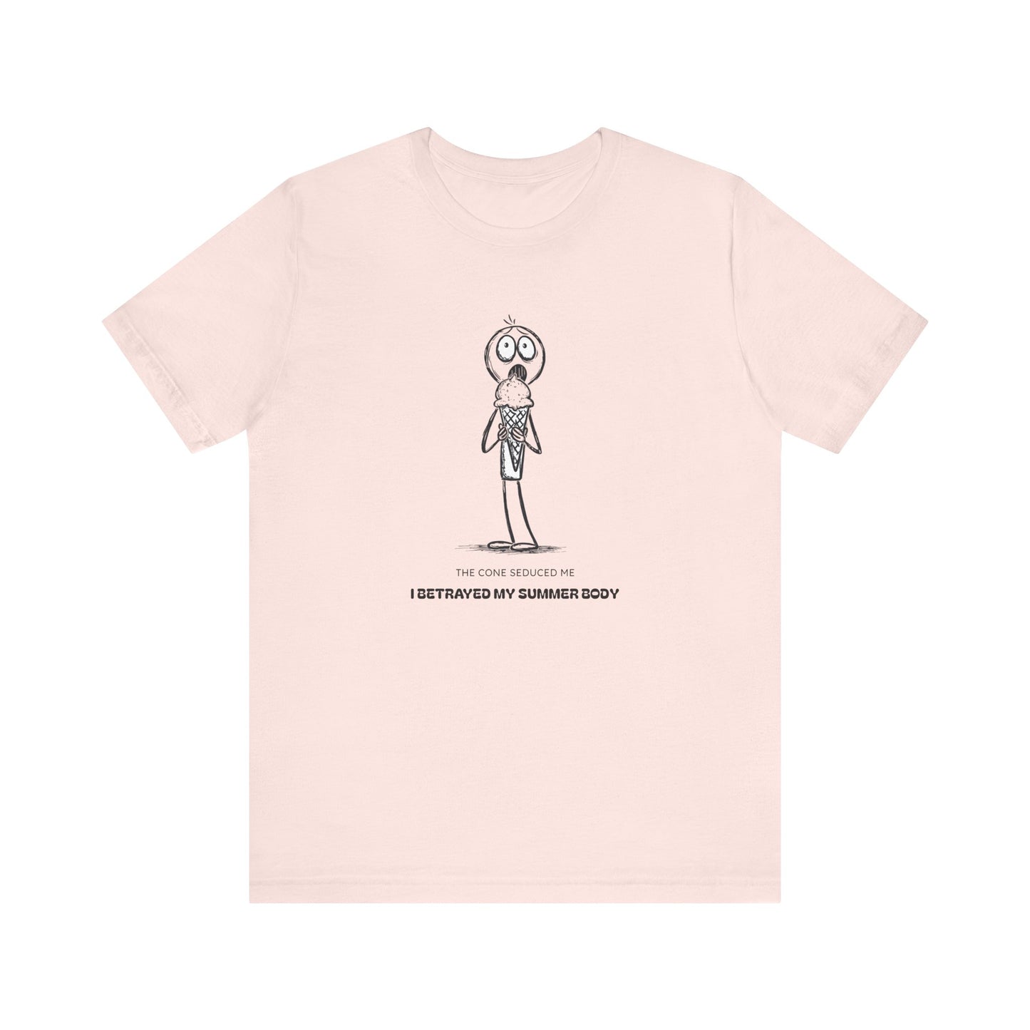 The Ice Cream Lover with Text T-shirt