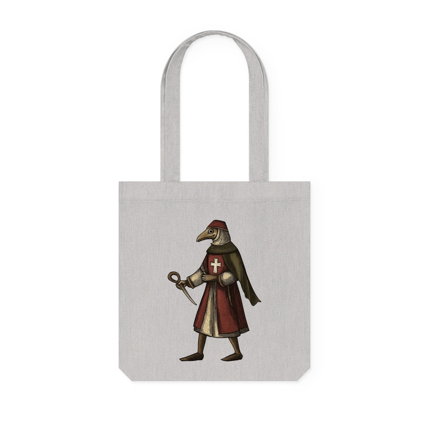Hanseatic Art, Medieval Plague Doctor Woven Tote Bag