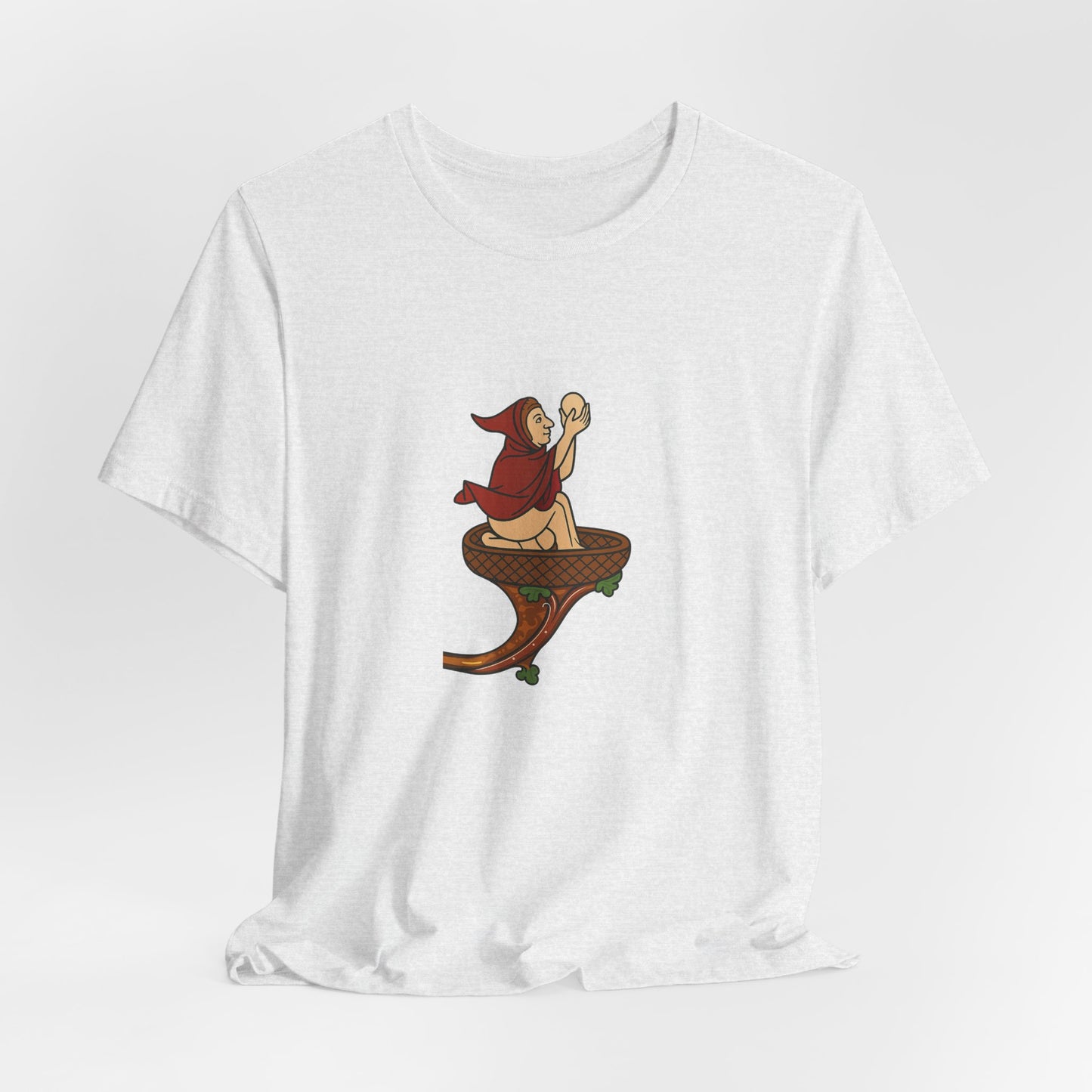 The Eggman Monk, Medieval Marginalia Print T-shirt