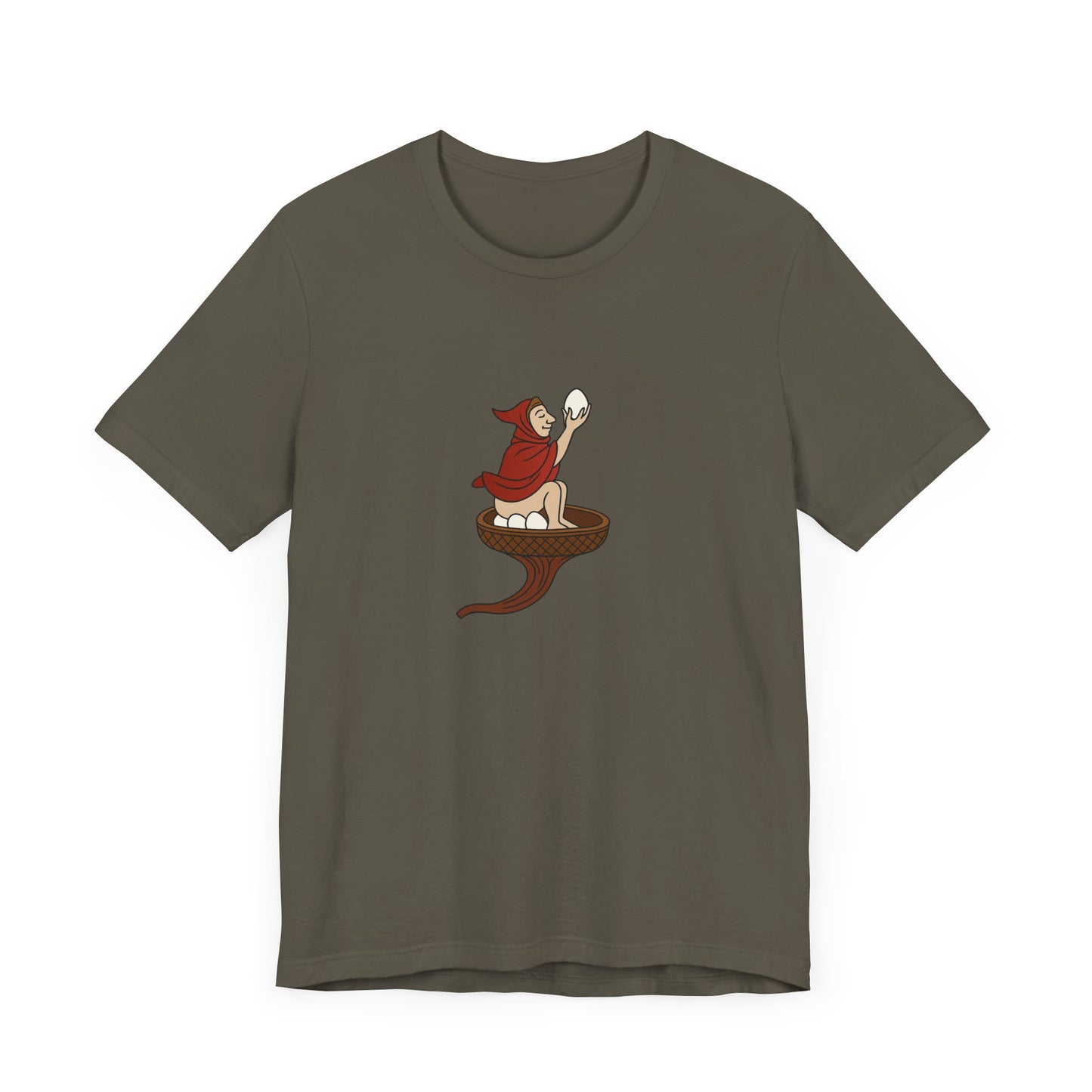 The Eggman Monk, 14th Century Medieval Manuscript T-shirt