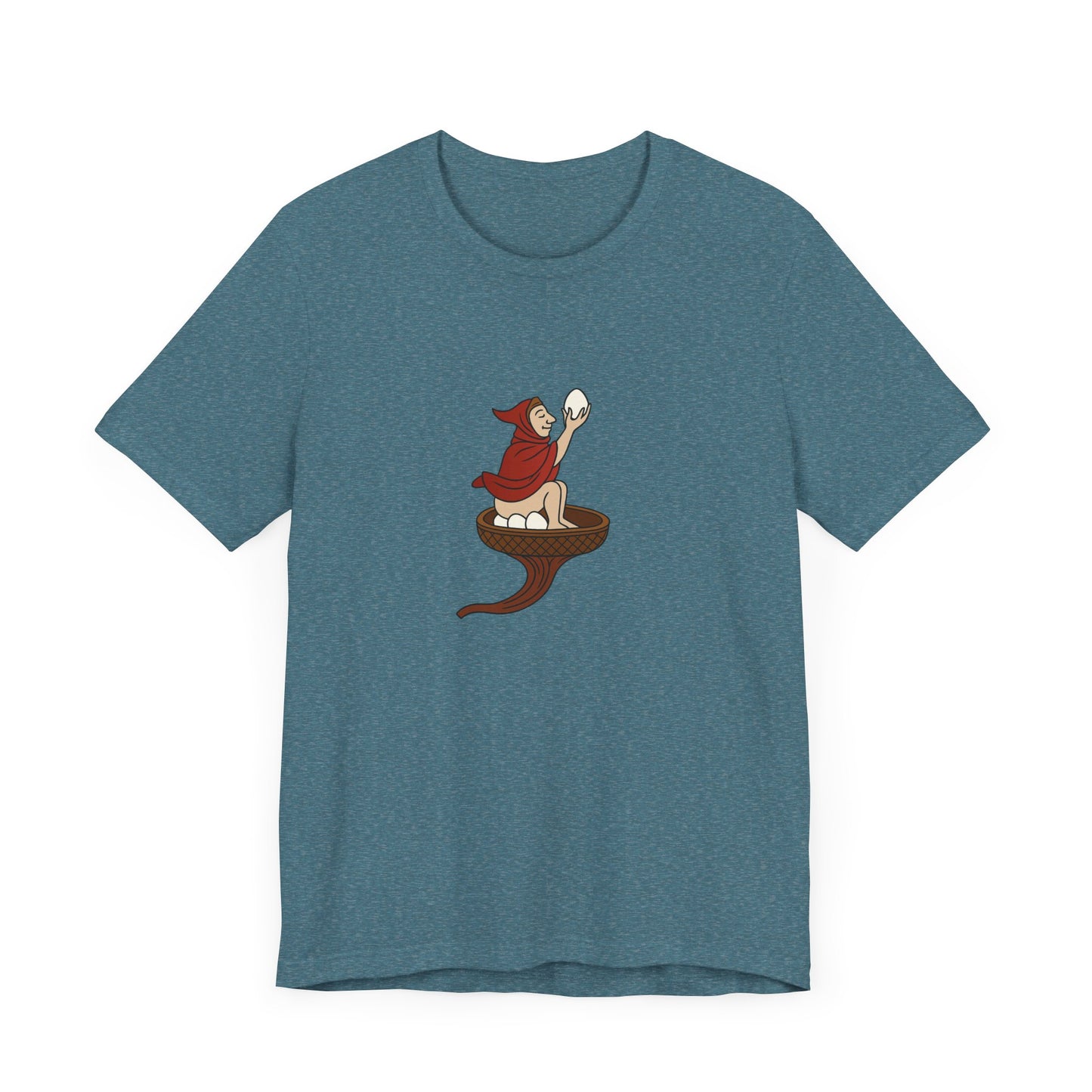 The Eggman Monk, 14th Century Medieval Manuscript T-shirt