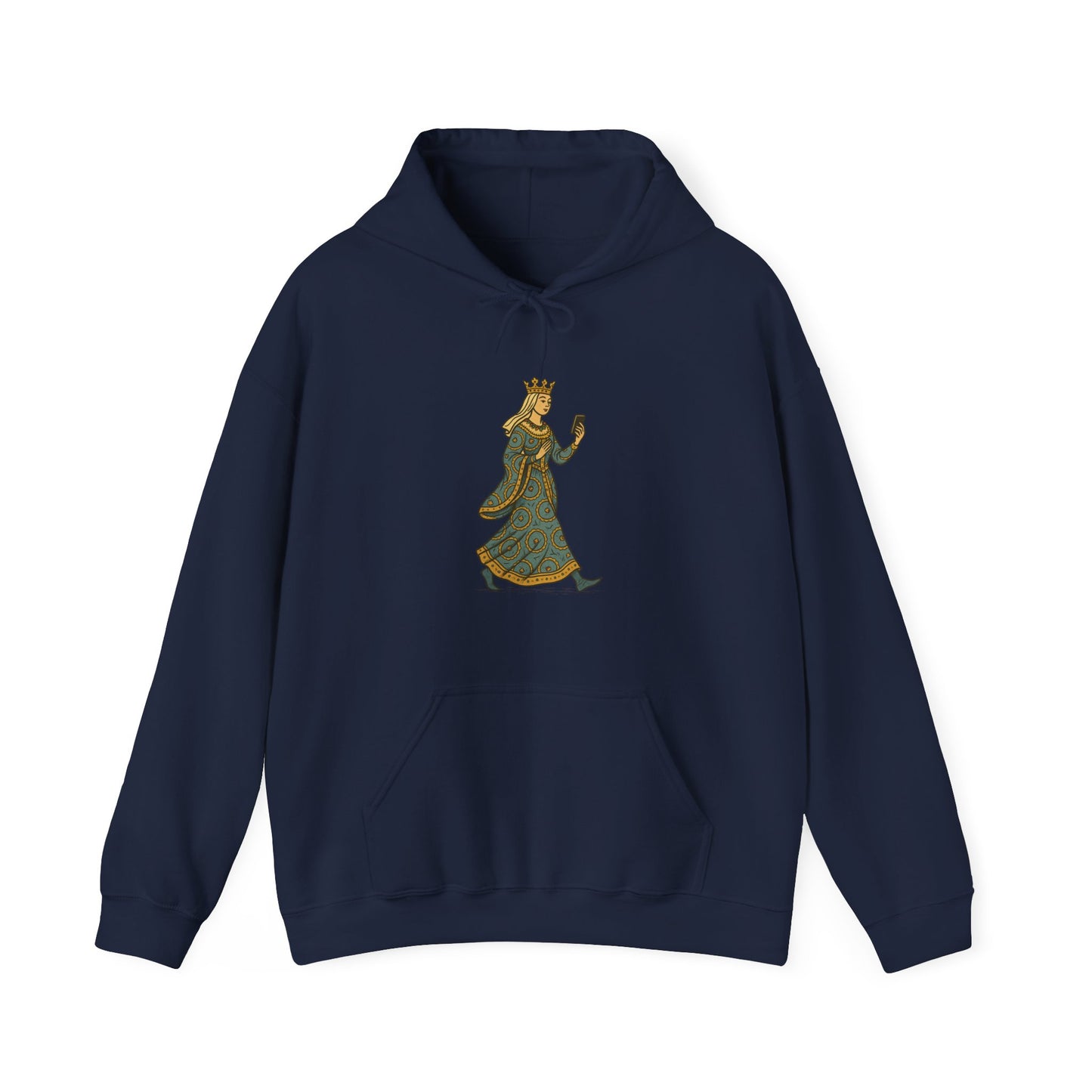 The Crowned Strutter – Medieval Couture on the Go - Cozy Unisex Hoodie