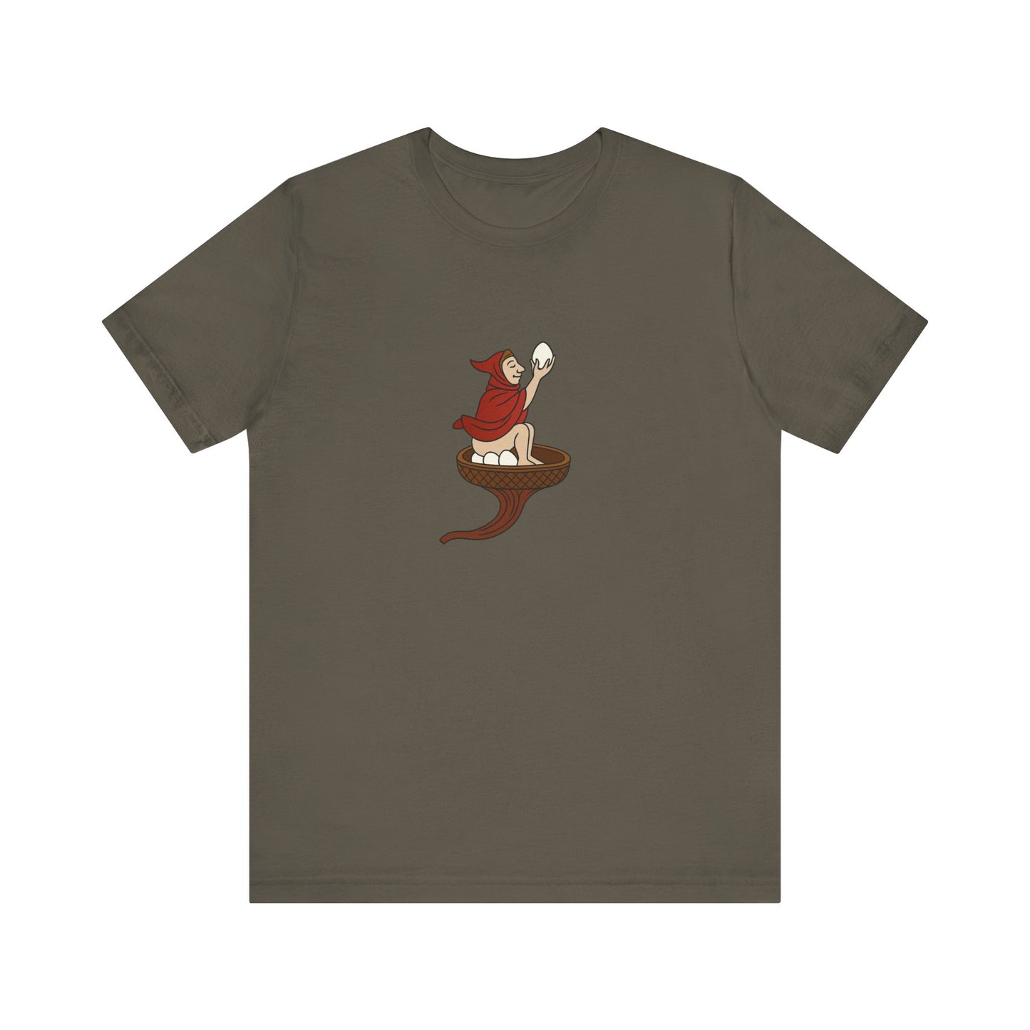 The Eggman Monk, 14th Century Medieval Manuscript T-shirt
