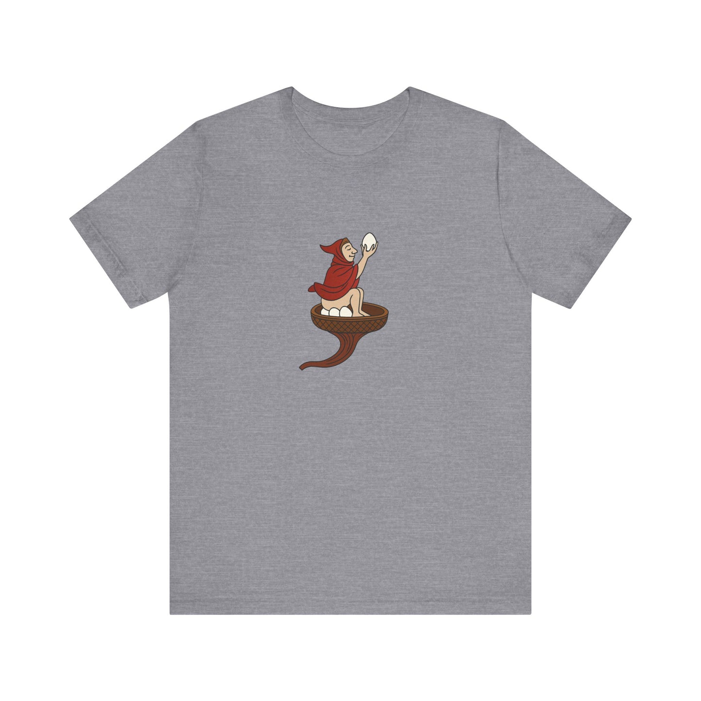 The Eggman Monk, 14th Century Medieval Manuscript T-shirt