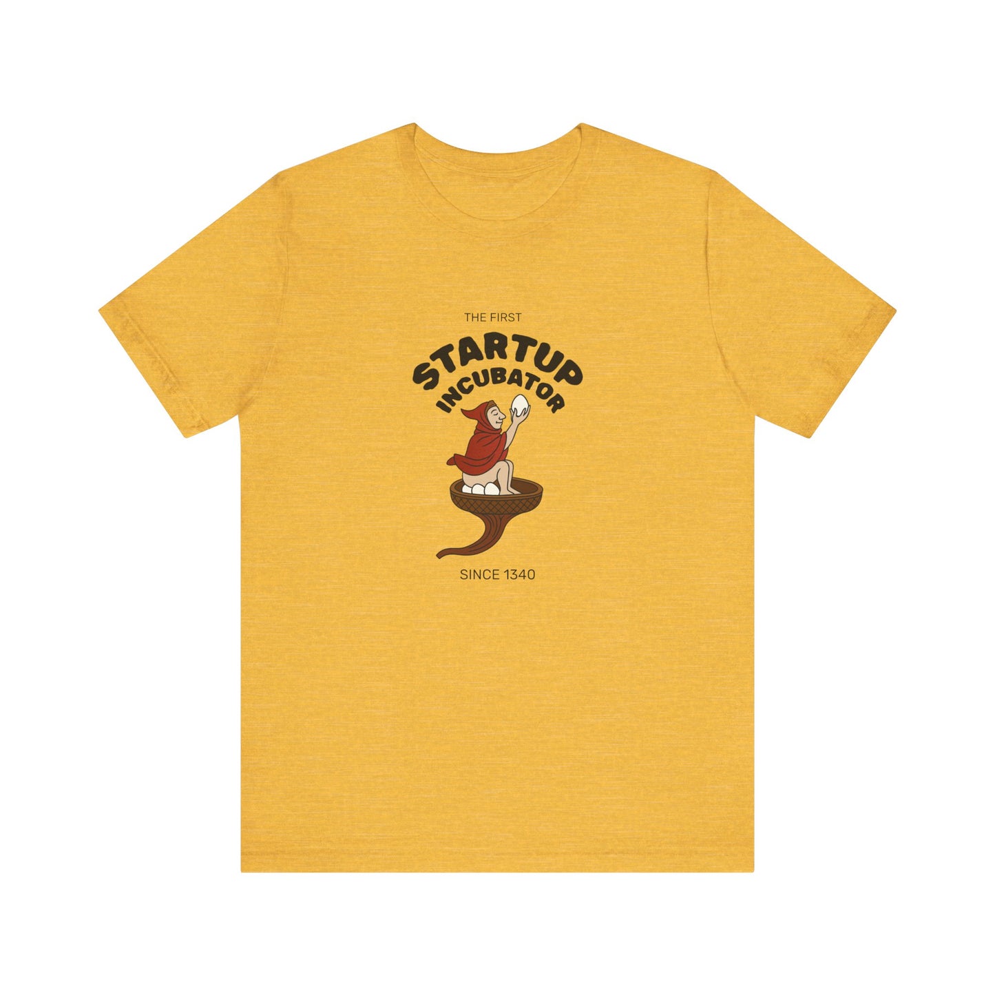 The Eggman Monk, The First Startup Incubator, Medieval Marginalia T-shirt