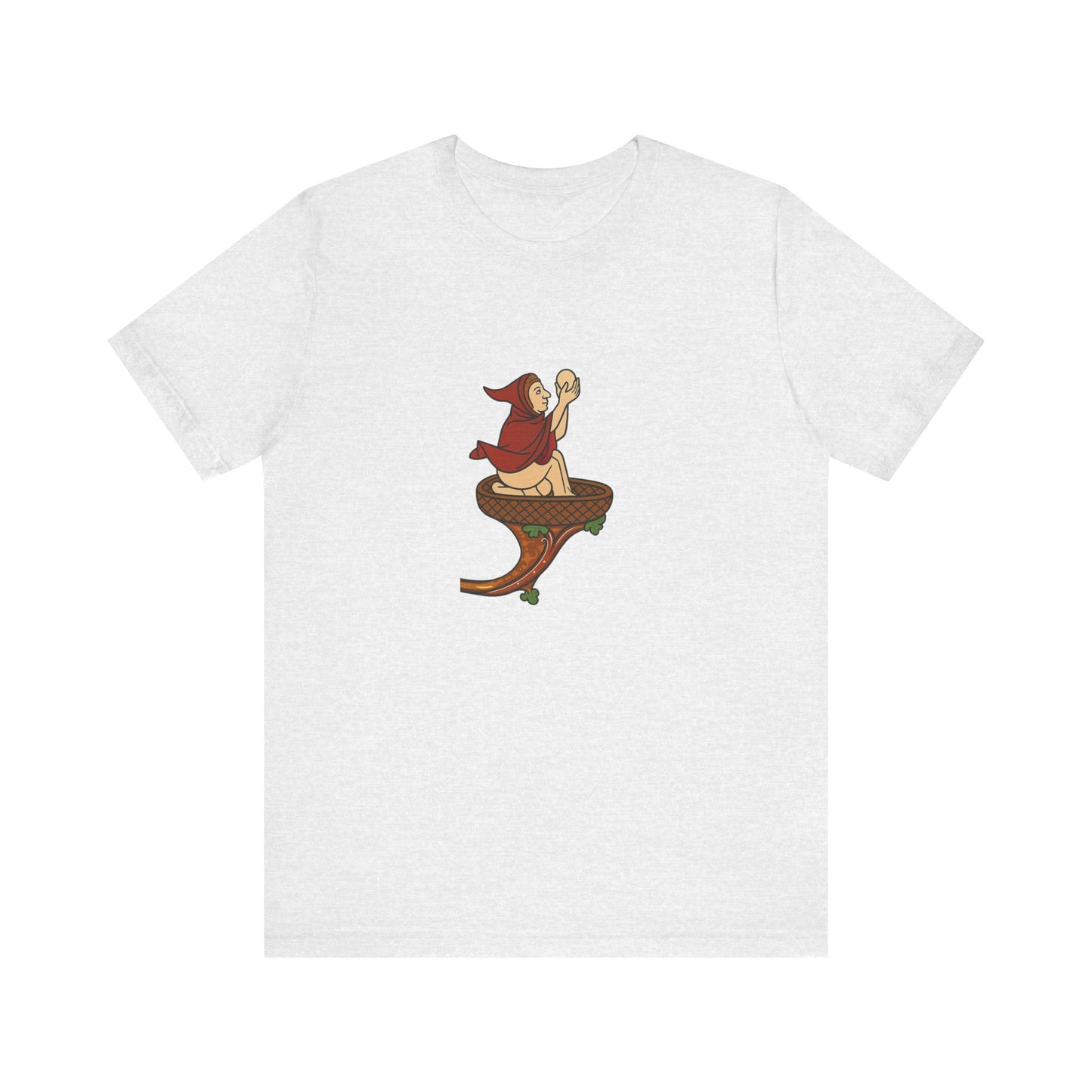 The Eggman Monk, Medieval Marginalia Print T-shirt