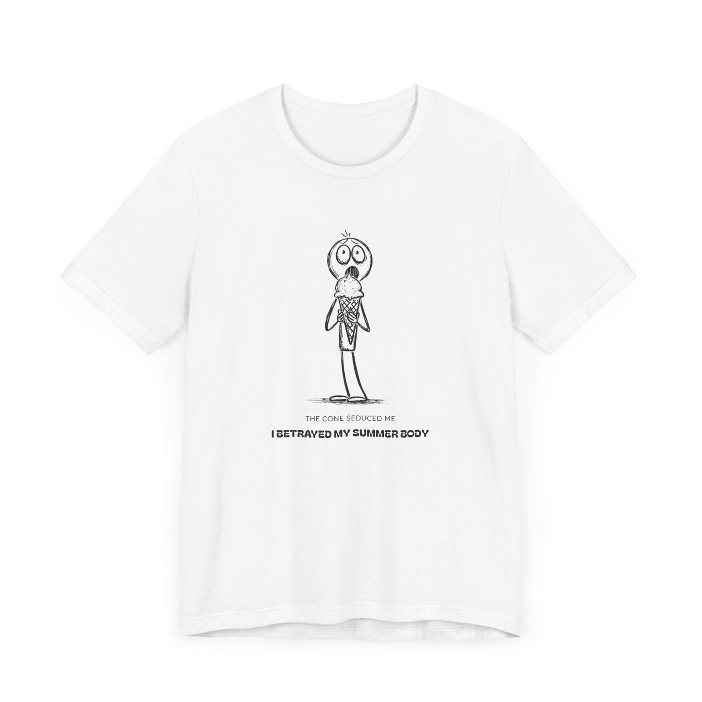 The Ice Cream Lover with Text T-shirt