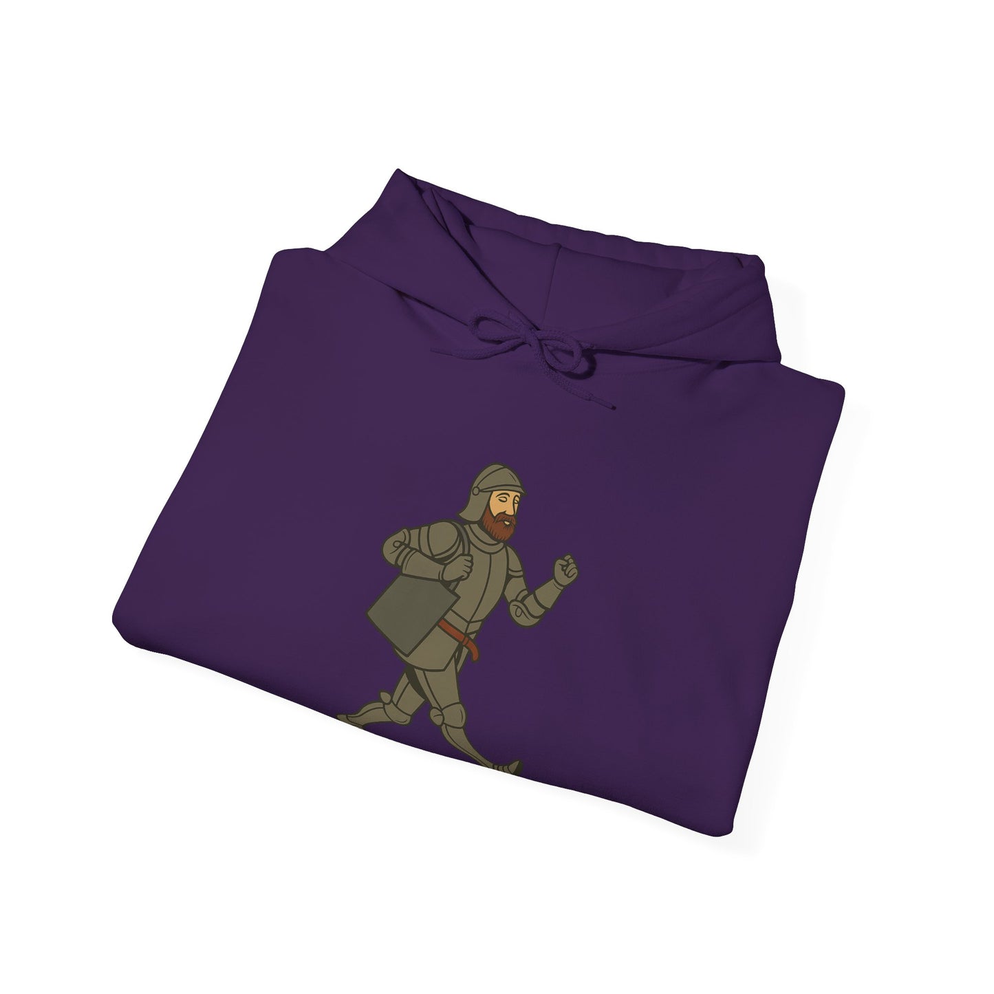 Knight on the Go - Medieval Humor - Playful Adventure Hoodie