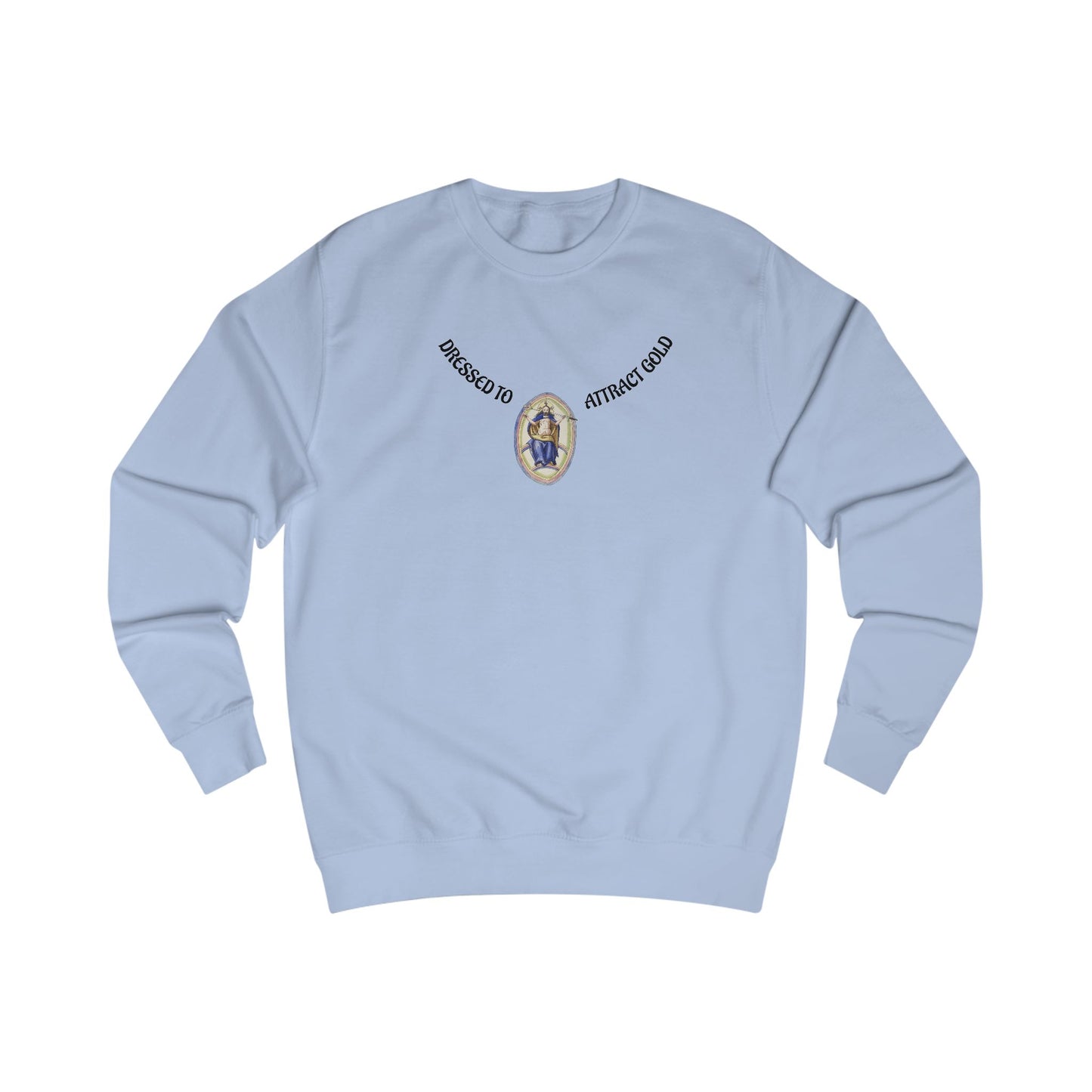 Dressed to attract gold , Alchemical Hermaphrodite Unisex Sweatshirt