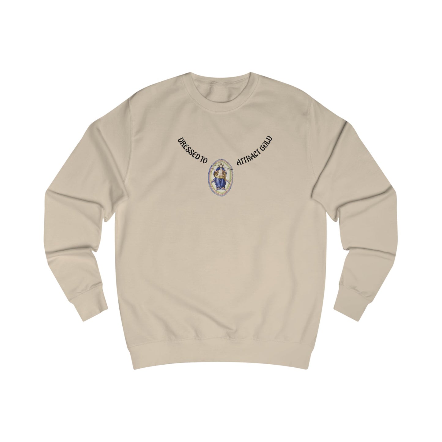 Dressed to attract gold , Alchemical Hermaphrodite Unisex Sweatshirt