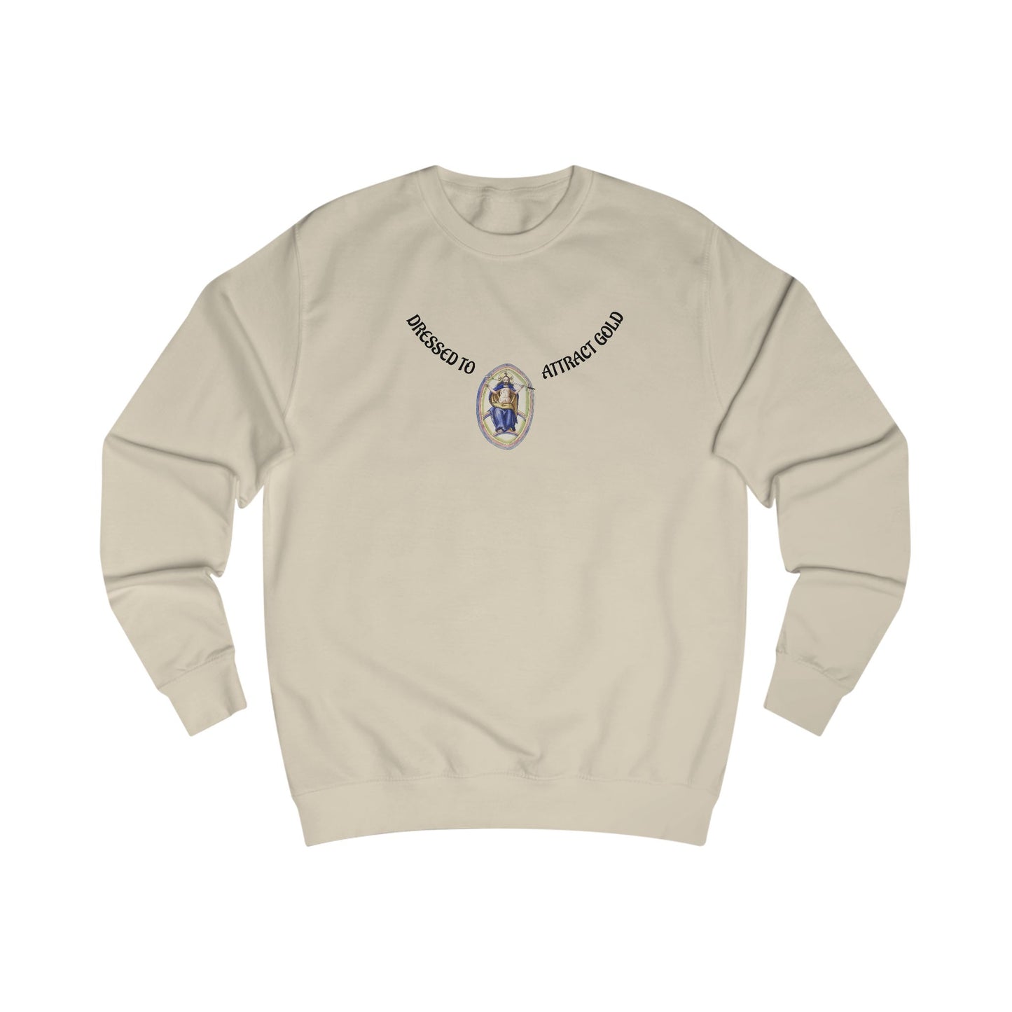Dressed to attract gold , Alchemical Hermaphrodite Unisex Sweatshirt