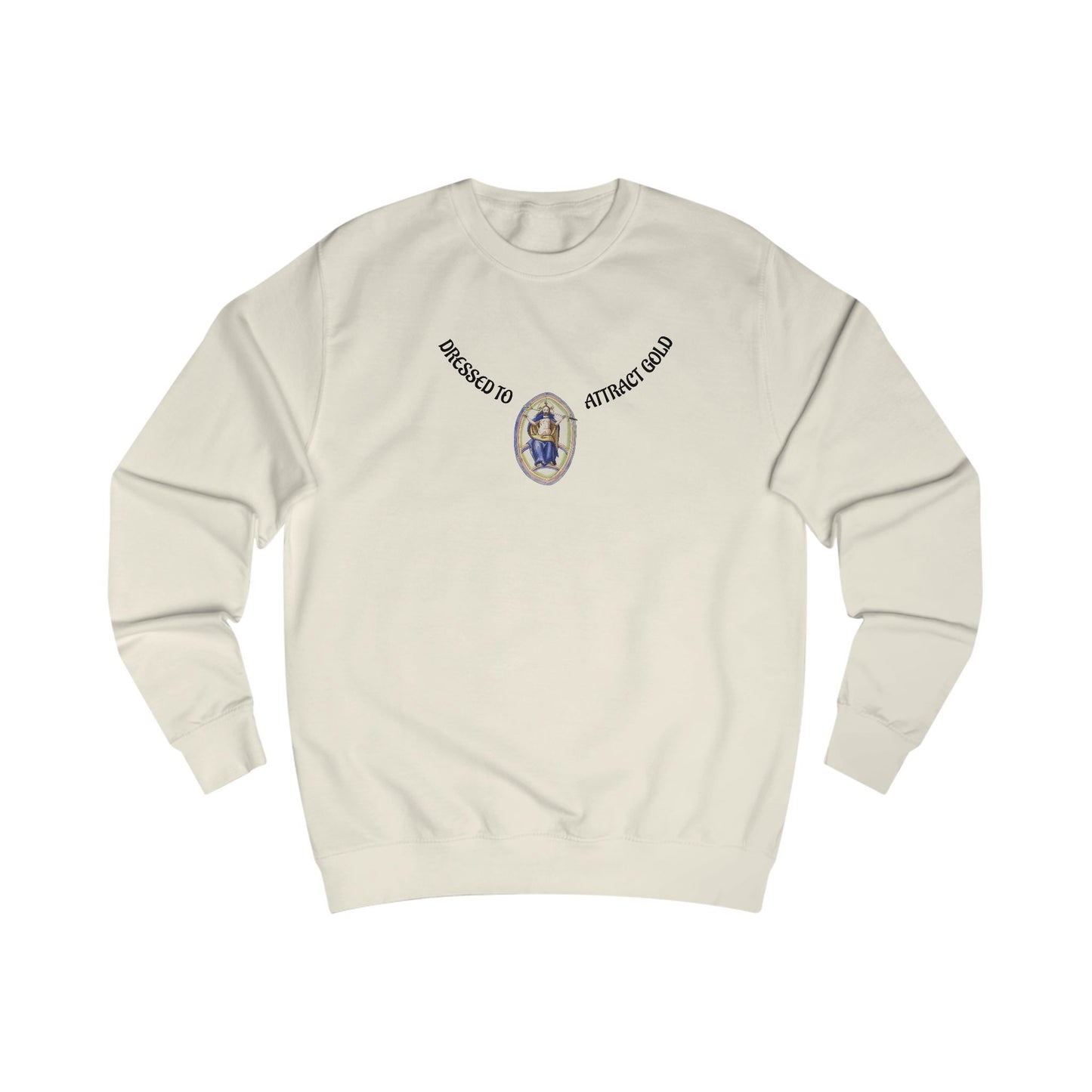 Dressed to attract gold , Alchemical Hermaphrodite Unisex Sweatshirt