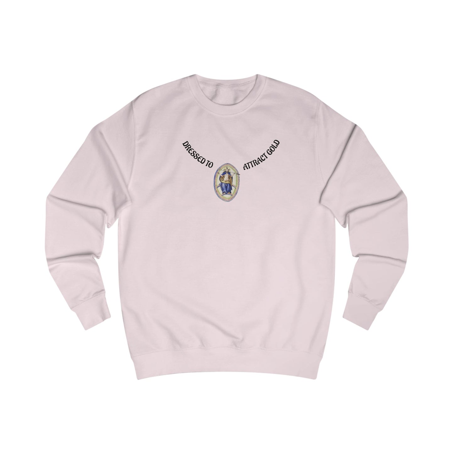 Dressed to attract gold , Alchemical Hermaphrodite Unisex Sweatshirt