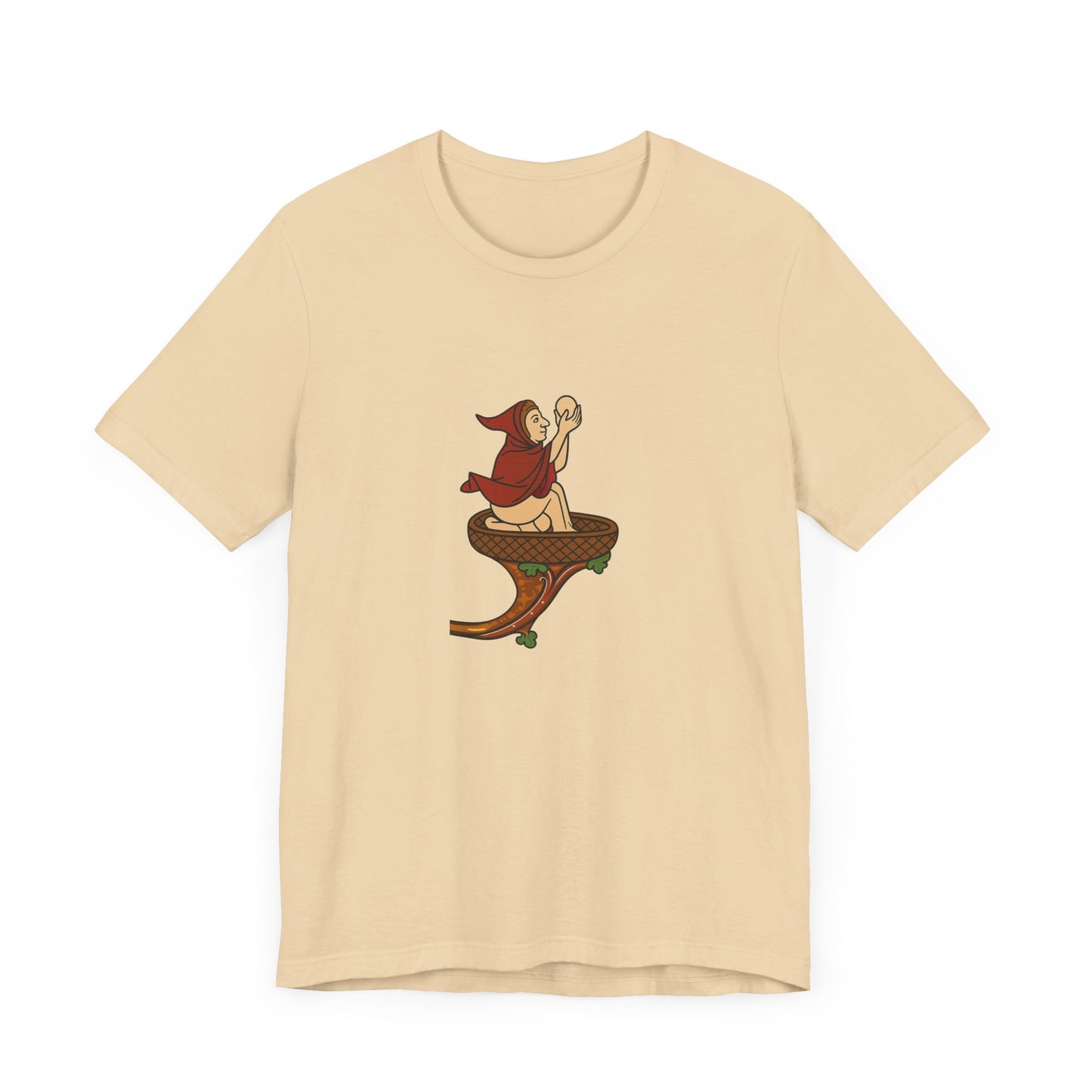 The Eggman Monk, Medieval Marginalia Print T-shirt