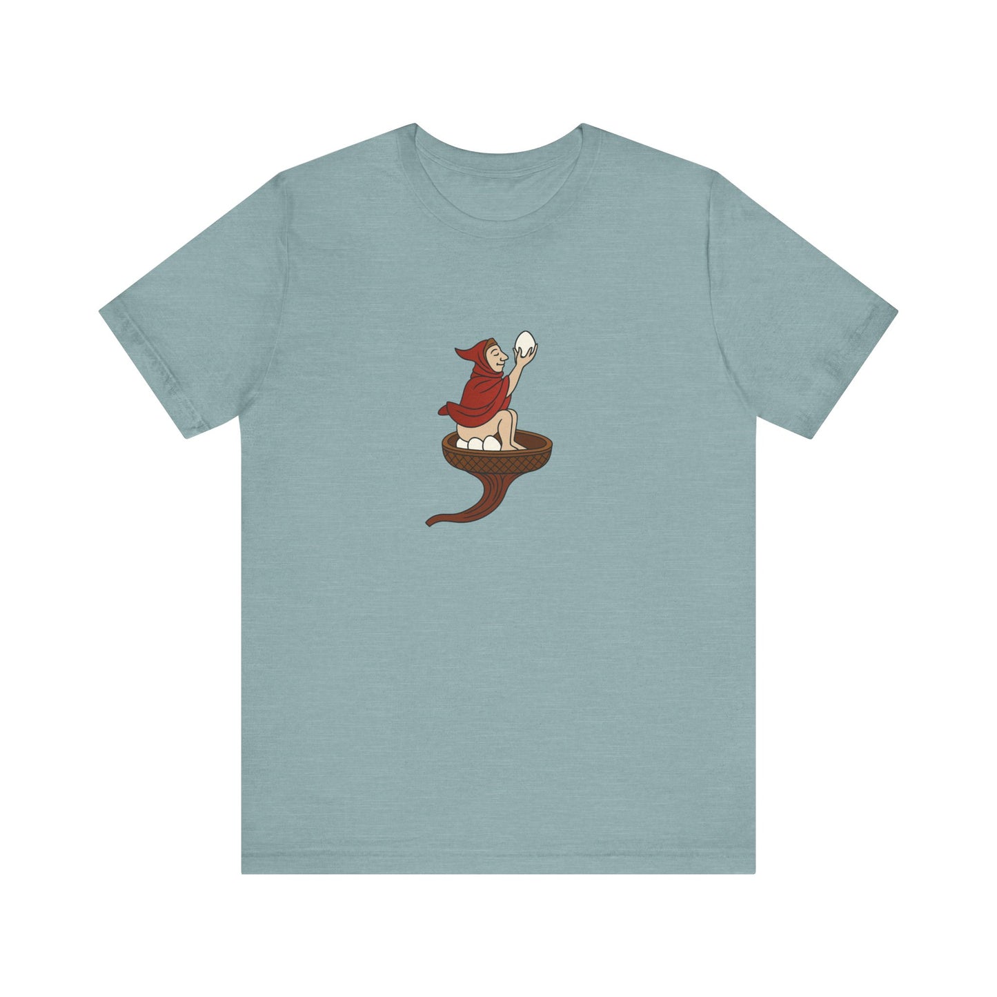 The Eggman Monk, 14th Century Medieval Manuscript T-shirt