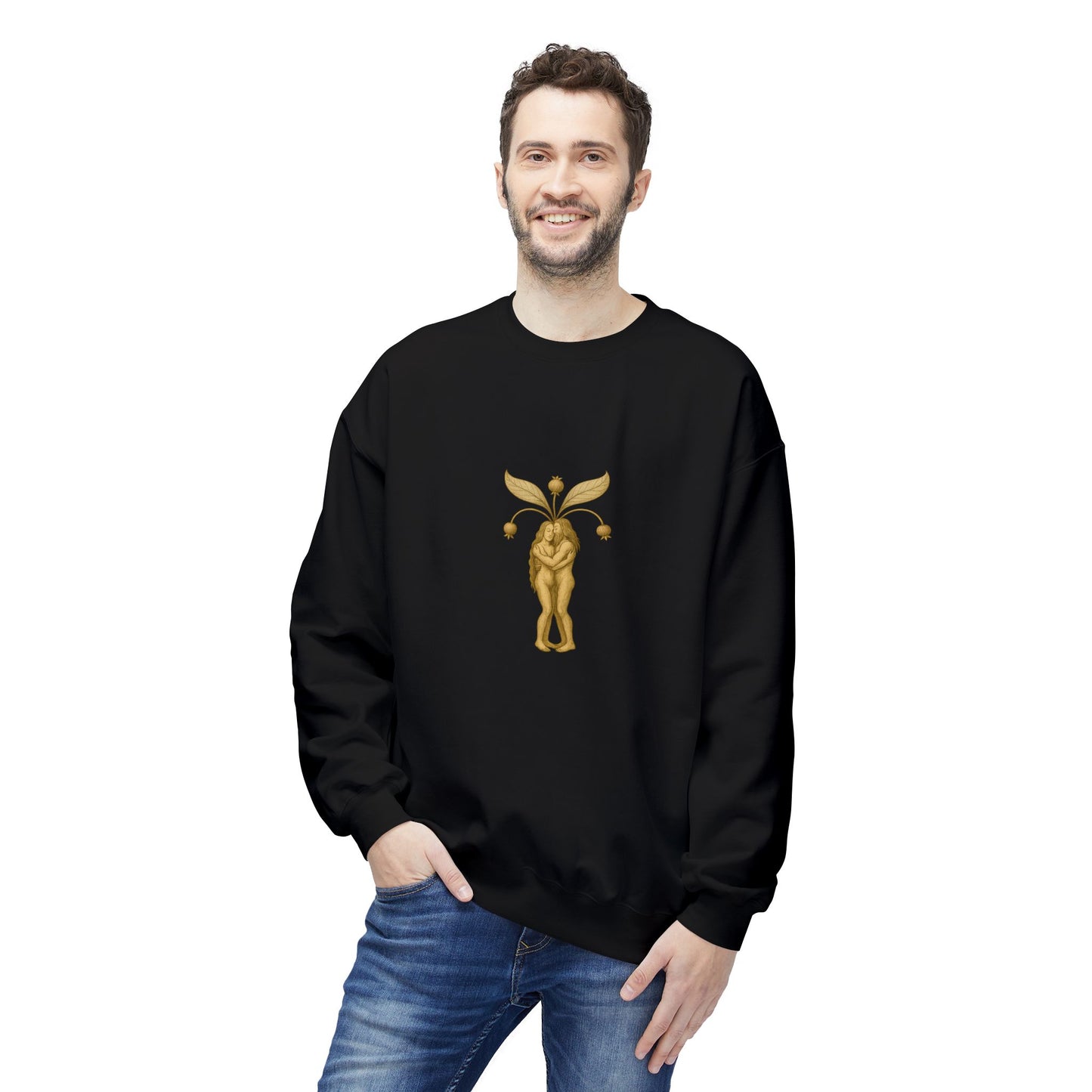 Mandrakes in Love, Mythical Root Romance Unisex Sweatshirt
