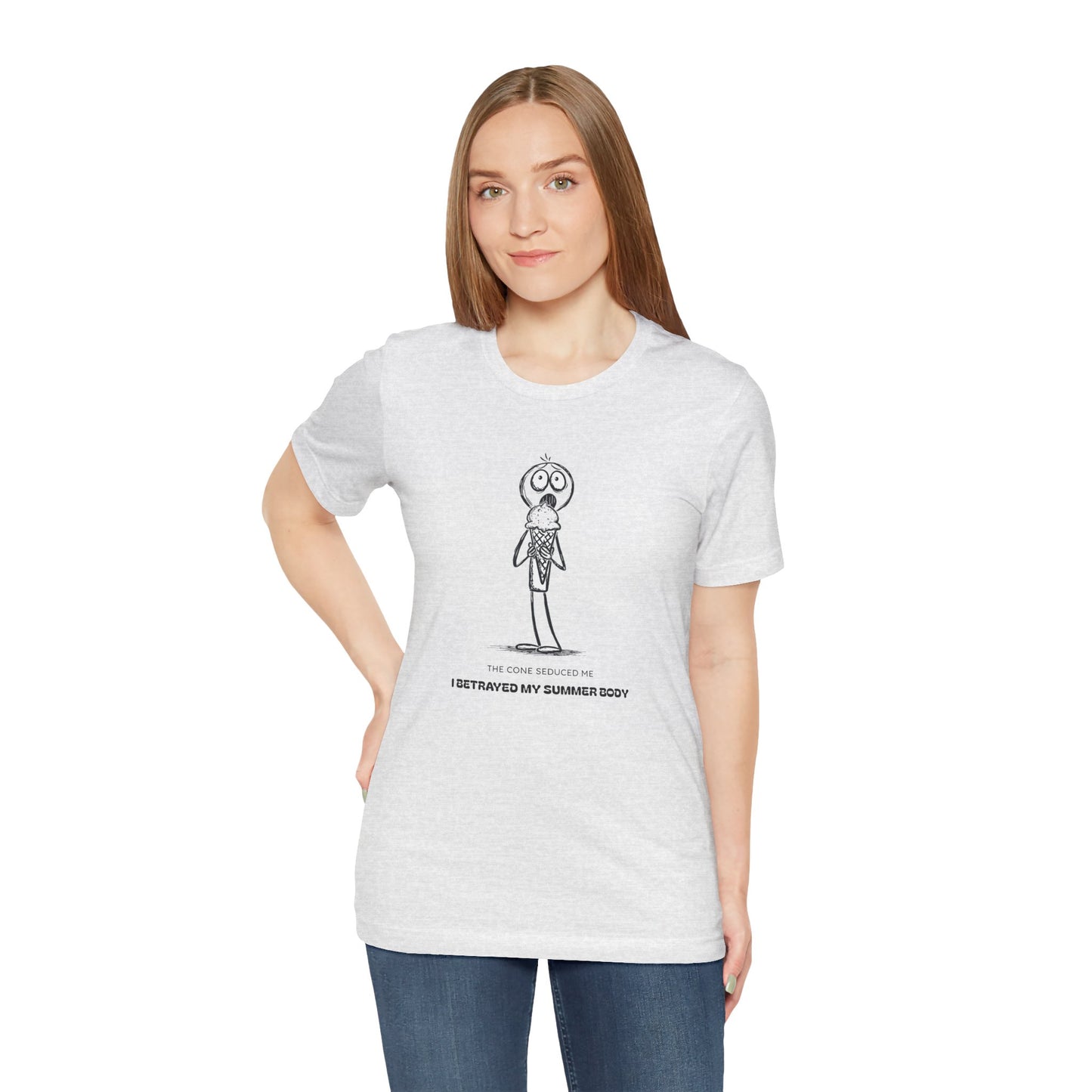 The Ice Cream Lover with Text T-shirt