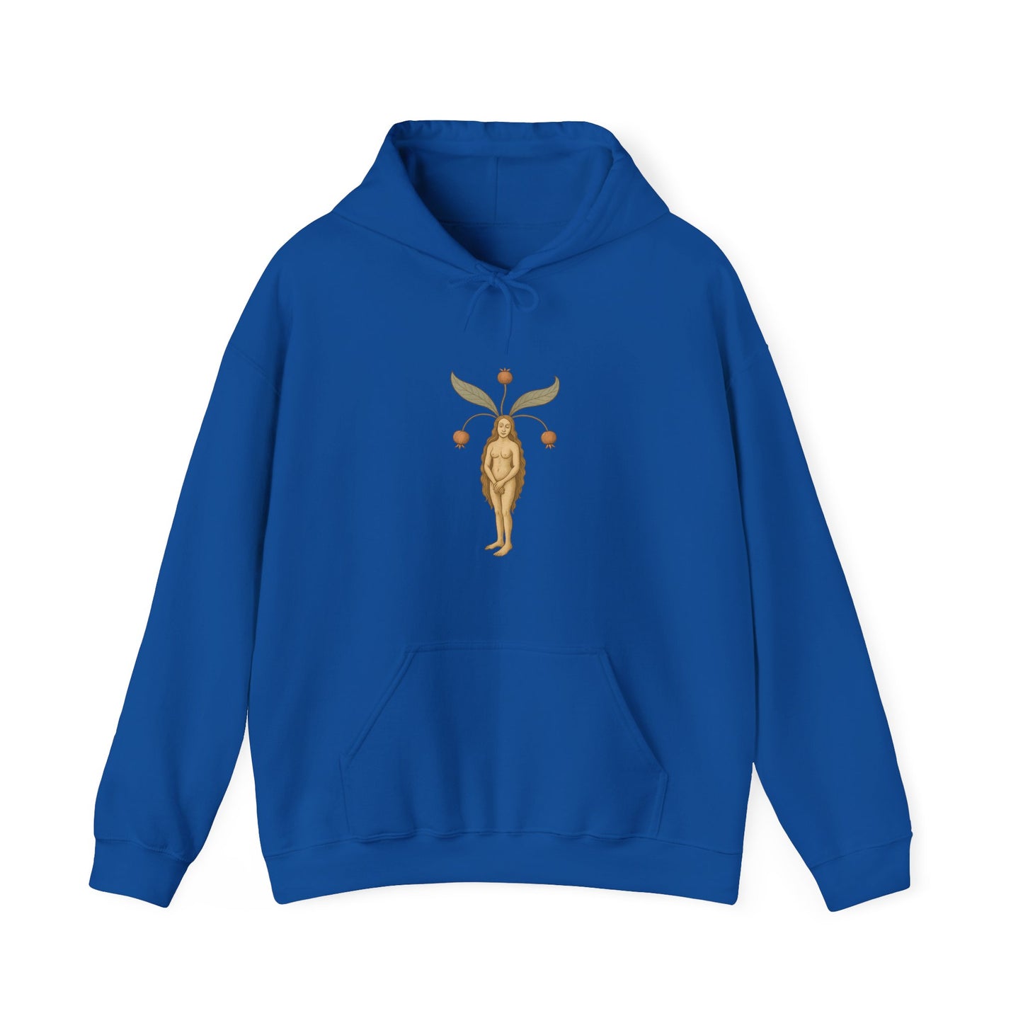 Mandragora Muse, Female Mandrake, Medieval Herb Lore Unisex Hoodie