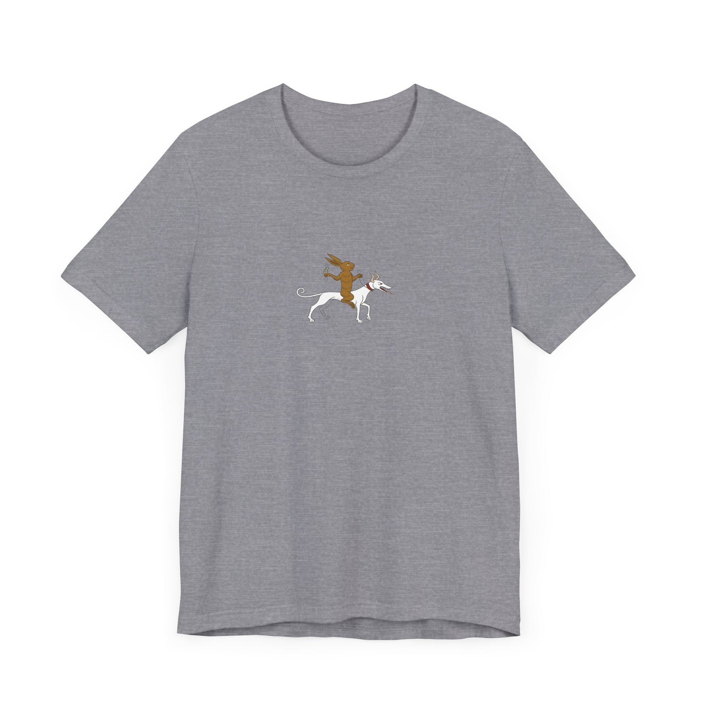 The Hare Riding a Hound, Pontifical of Guillaume Durand, Avignon, before 1390 Tee