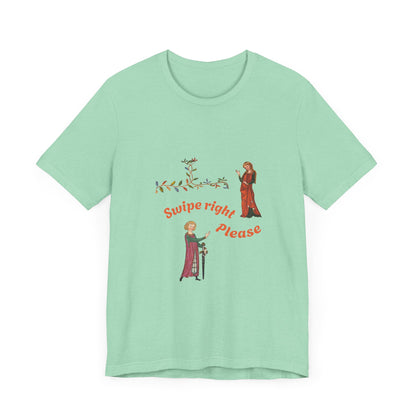 Marginalia Manuscript Romance Swipe Right Unisex Softstyle T-Shirt