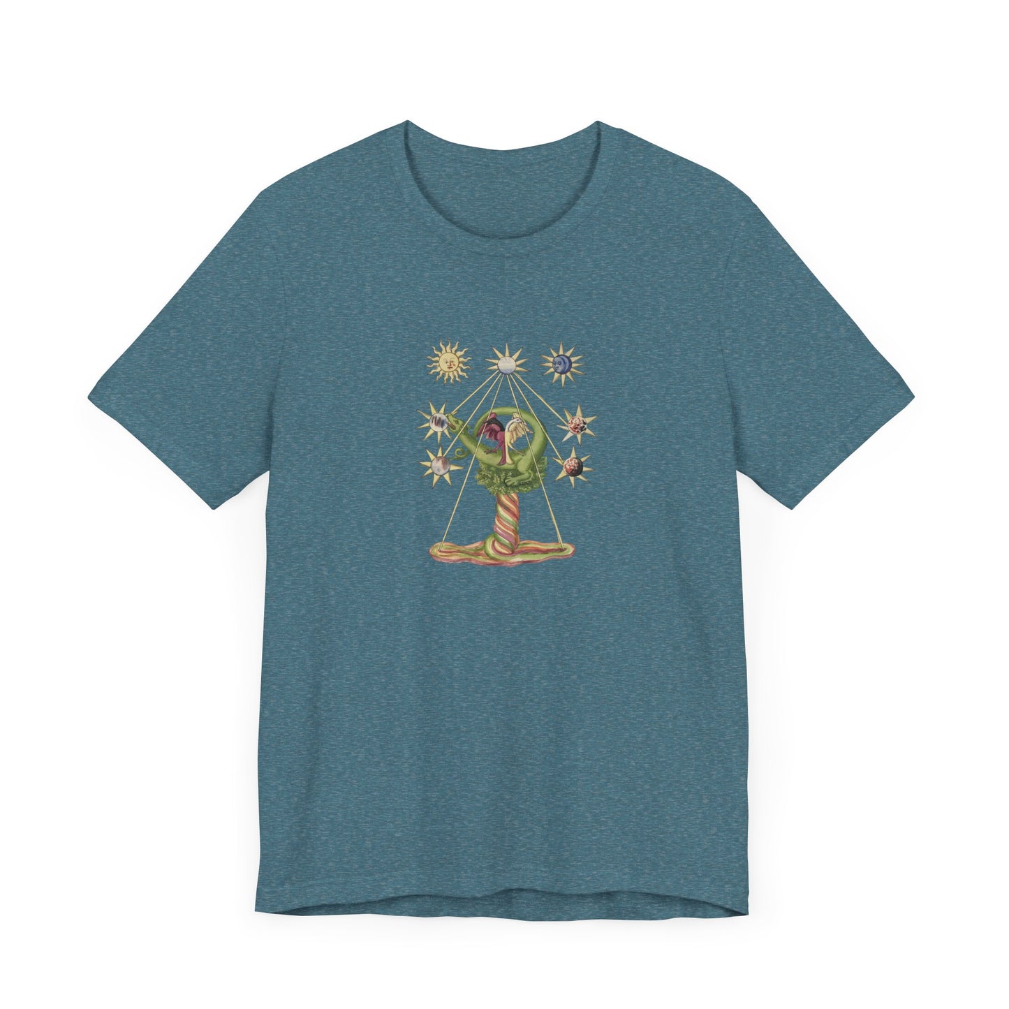 Alchemical Dragon and Two-Headed Bird T-Shirt