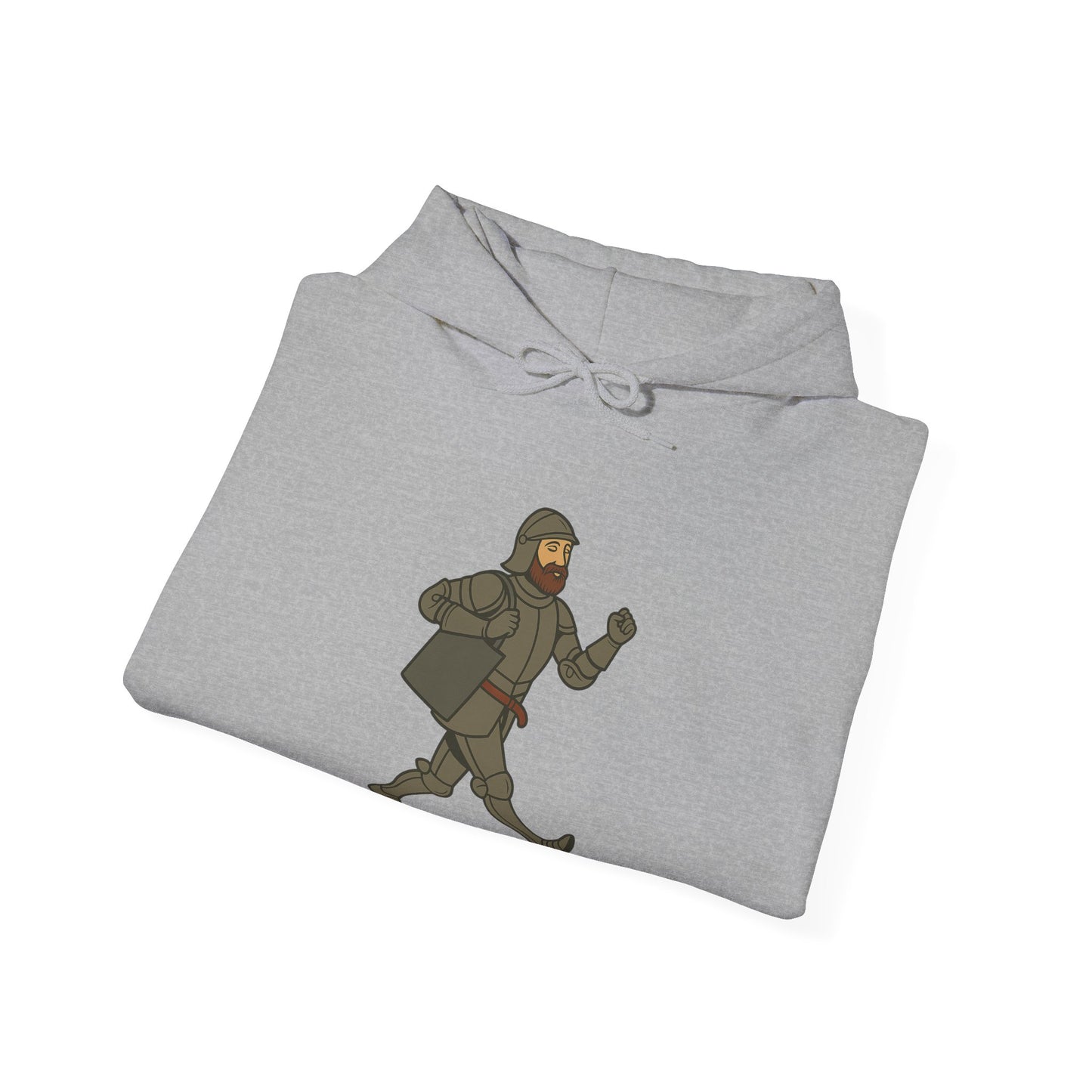 Knight on the Go - Medieval Humor - Playful Adventure Hoodie