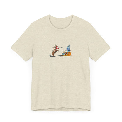 Bunny Snail Rider After MS Yates Thompson 8 F 294, Remastered Marginalia Manuscript Art Tee