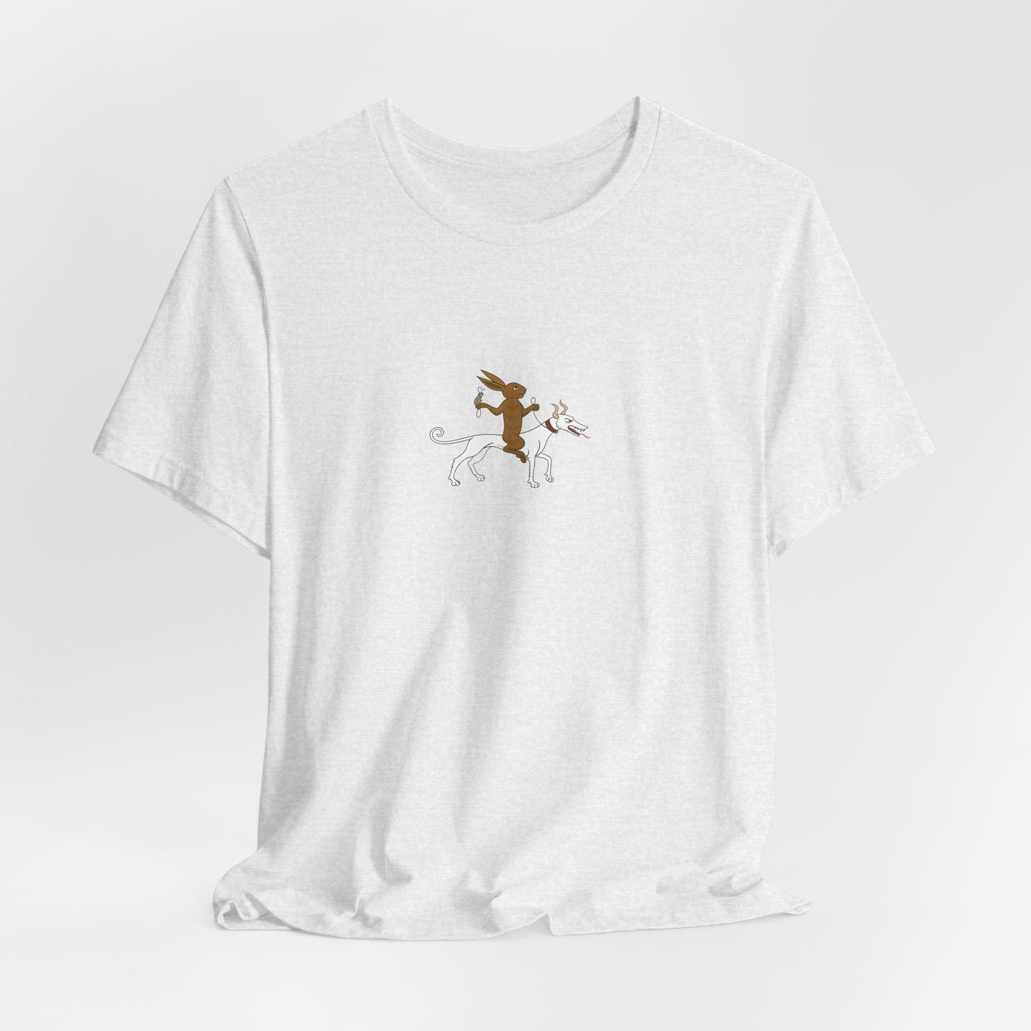 The Hare Riding a Hound, Pontifical of Guillaume Durand, Avignon, before 1390 Tee