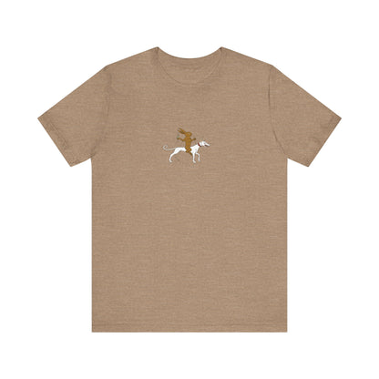 The Hare Riding a Hound, Pontifical of Guillaume Durand, Avignon, before 1390 Tee