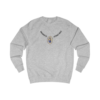 Dressed to attract gold , Alchemical Hermaphrodite Unisex Sweatshirt