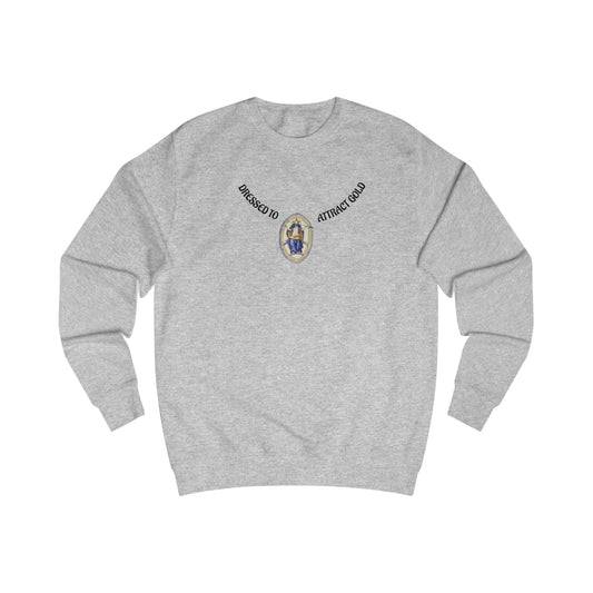Dressed to attract gold , Alchemical Hermaphrodite Unisex Sweatshirt