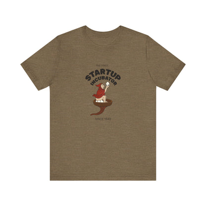 The Eggman Monk, The First Startup Incubator, Medieval Marginalia T-shirt