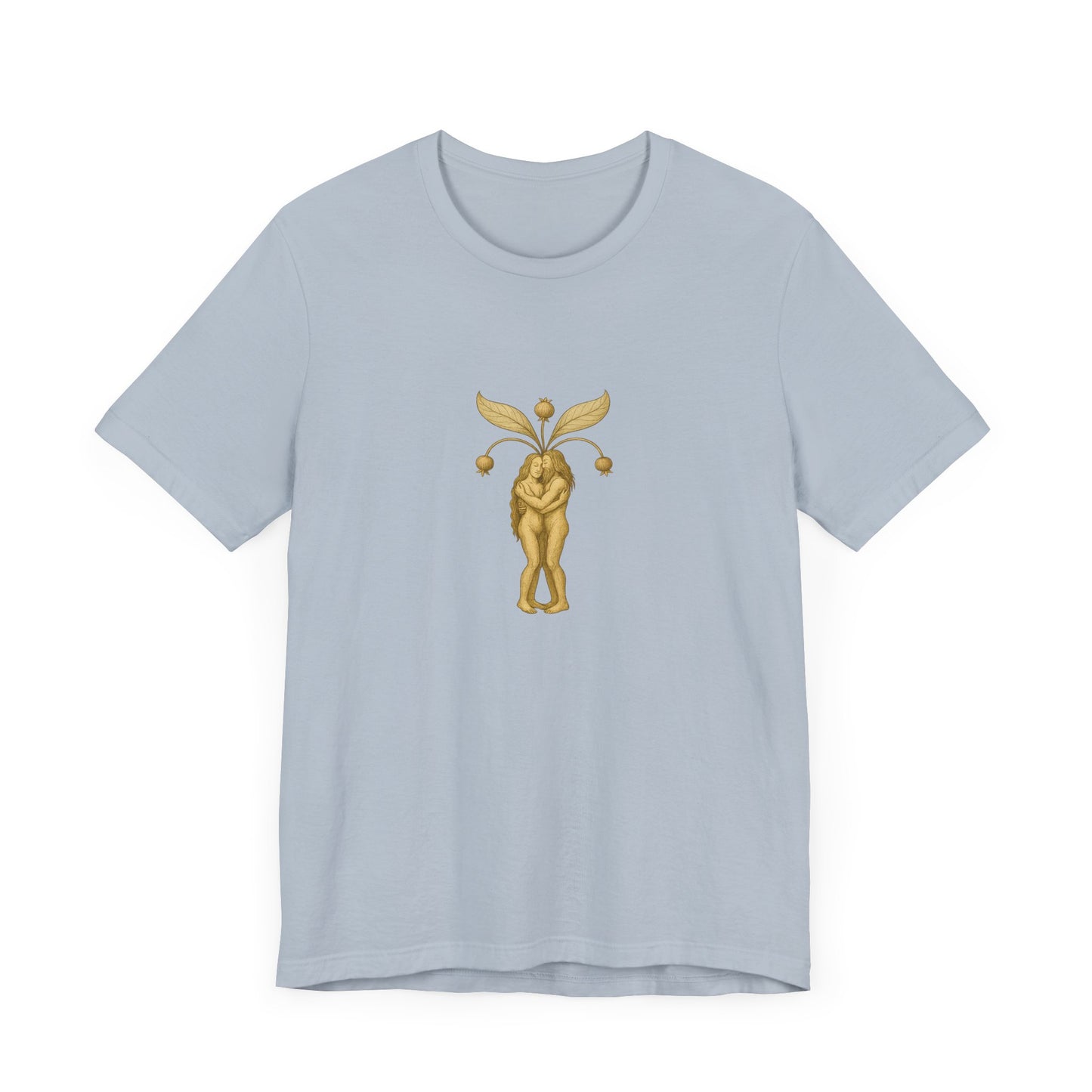 Big Mandrakes in Love, Mythical Root Romance Unisex Heavy Cotton Tee