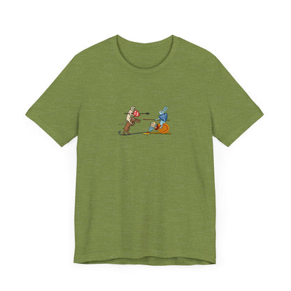Bunny Snail Rider After MS Yates Thompson 8 F 294, Remastered Marginalia Manuscript Art Tee