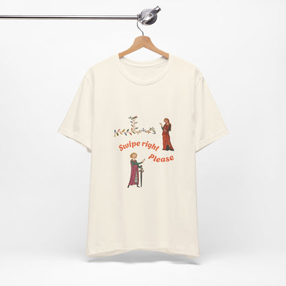 Marginalia Manuscript Romance Swipe Right Unisex Softstyle T-Shirt