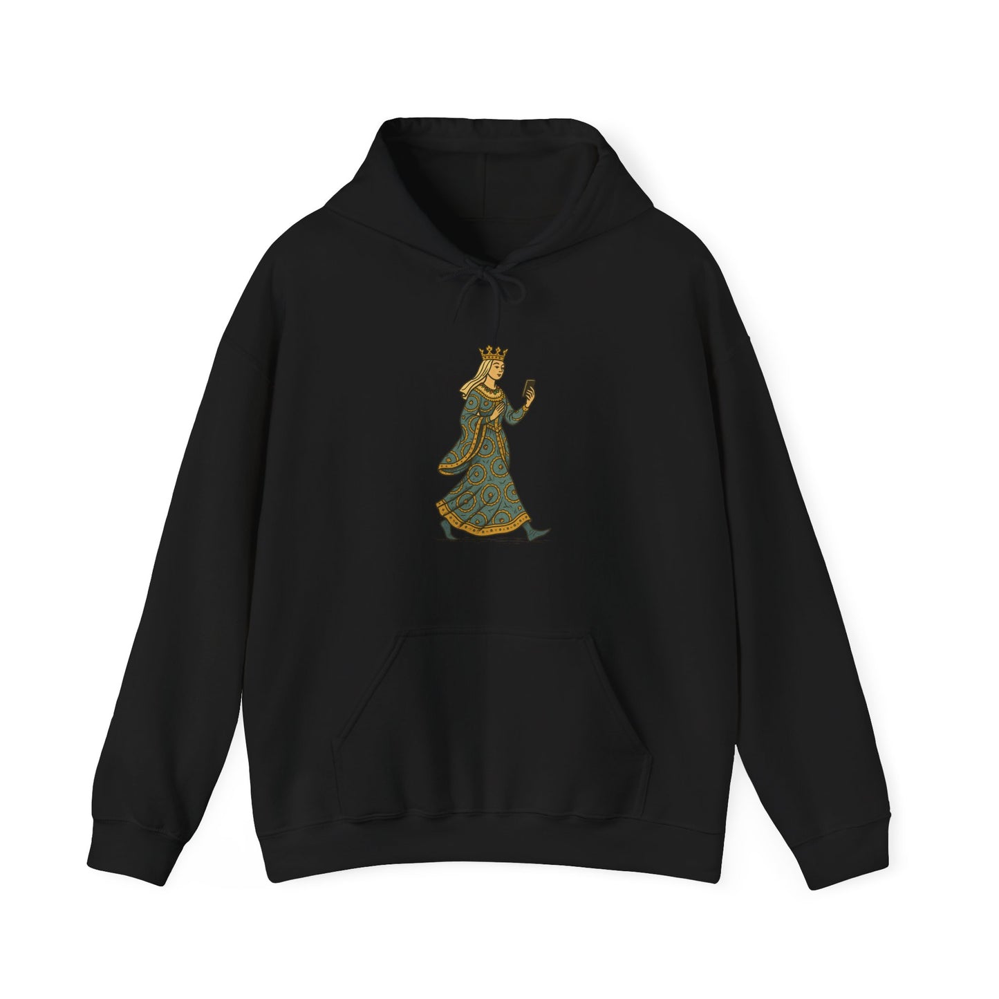 The Crowned Strutter – Medieval Couture on the Go - Cozy Unisex Hoodie
