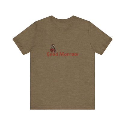 Hanseatic Art, Medieval Plague Doctor with Good Morrow Unisex Softstyle T-Shirt