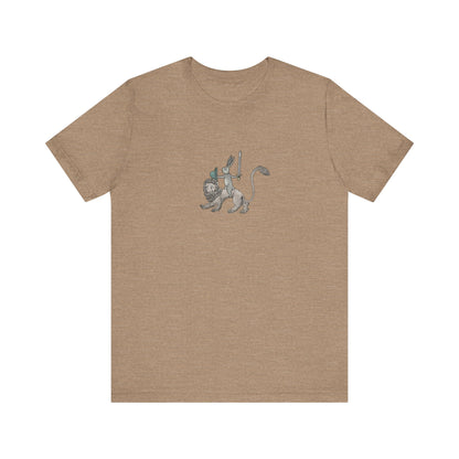 Sword-wielding Medieval Rabbit Riding a Lion Posters and Art Prints Tee