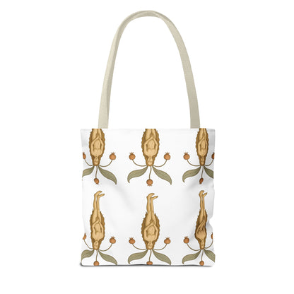 Mandragora Muse, Medieval Herb Lore Unisex Whimsical Patterned Tote Bag