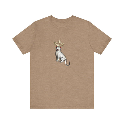 Silly Medieval Cat with Crown – 15th Century Heraldic Art Tee