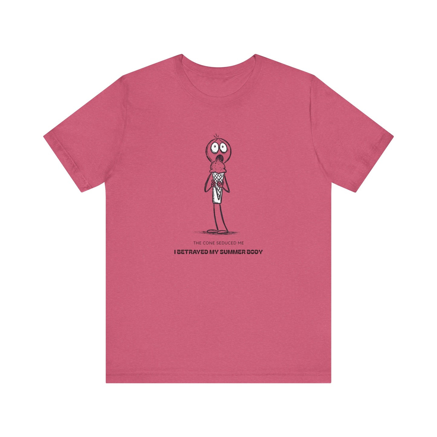 The Ice Cream Lover with Text T-shirt