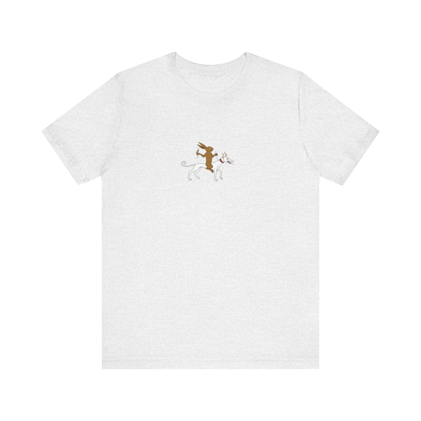 The Hare Riding a Hound, Pontifical of Guillaume Durand, Avignon, before 1390 Tee