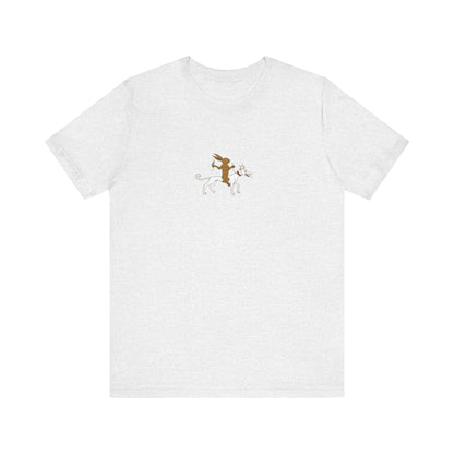 The Hare Riding a Hound, Pontifical of Guillaume Durand, Avignon, before 1390 Tee